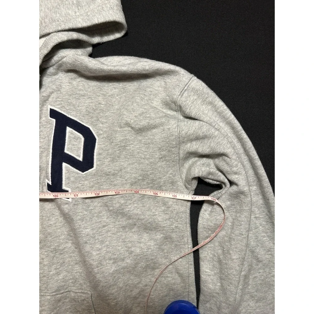 Gap Kids Boys Gray XXL Full Zip Logo Fleece Hoodie Sweatshirt Pockets